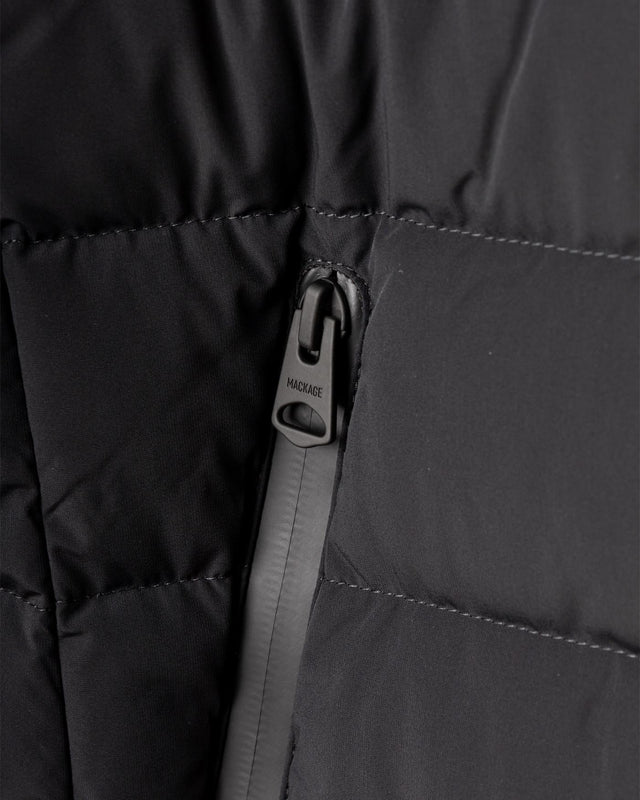 OCEANE-CITYZ MIXED MEDIA LIGHT DOWN JACKET - BLACK OCEANE-CITYZ -BLACK MACKAGE 