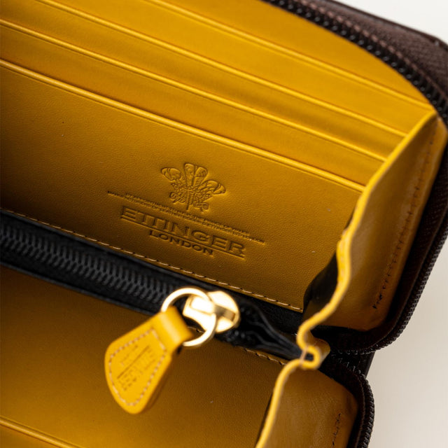 LARGE ZIP PURSE - NUT BRIDLE BH2051JR -NUT BRIDLE ETTINGER 