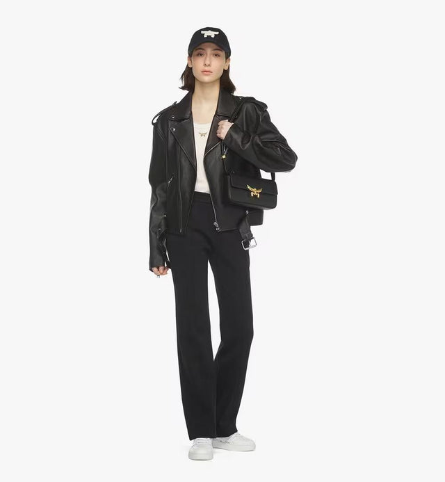HIMMEL SHOULDER BAG IN SPANISH CALF LEATHER - BLACK MWSESAC06BK001 BLACK MCM 