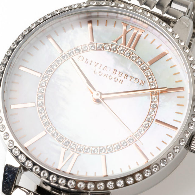WONDERLAND WATCH - SILVER/ ROSE GOLD OB16WD91 -SILVER/ ROSE GOLD OLIVIA BURTON 