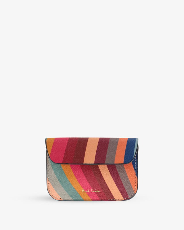 WOMENS PURSE FLAP CC PCH - SWIRL W1A-7592-DSWIRL 1 PAUL SMITH 
