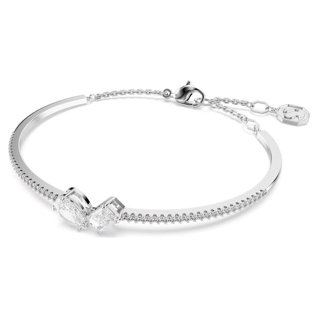 MESMERA BANGLE - WHITE/RHODIUM PLATED 5667253 CRY/RHS SWAROVSKI 