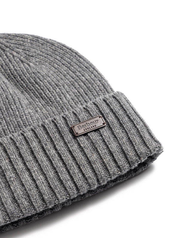 CARLTON BEANIE HAT - GREY MHA0449GY15 -GREY BARBOUR 