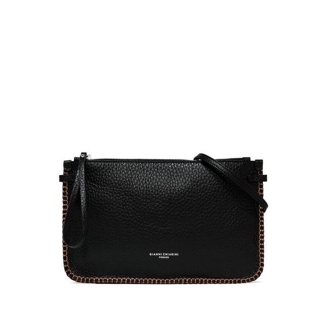 BORSA PELLE BAG - BLACK BS 9255 CLRSTC NERO GIANNI CHIARINI 