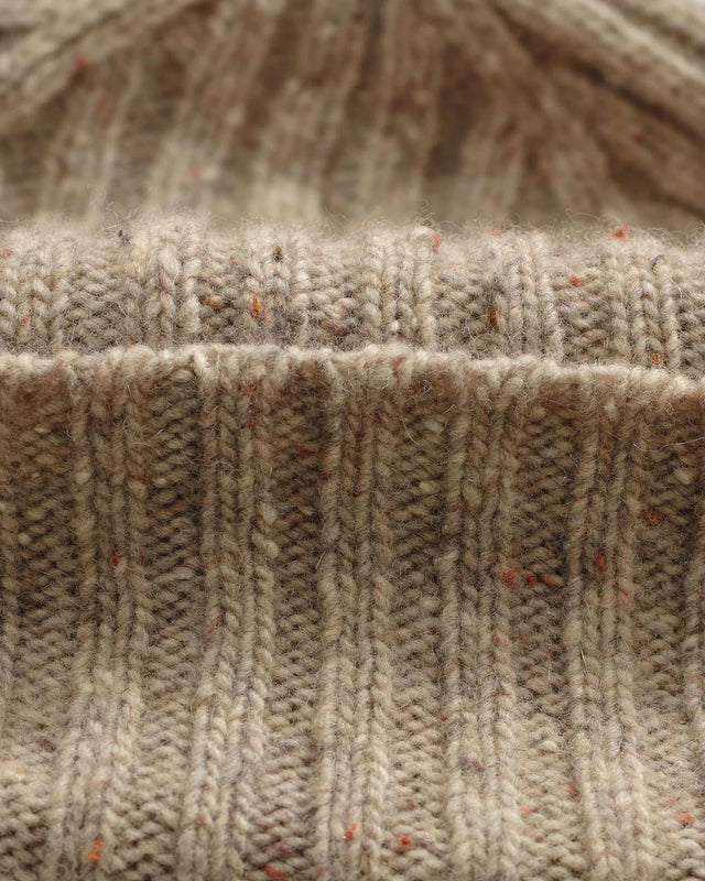 BROOK BEANIE DONEGAL - NATURAL AW25-ACC-BRK-BXS-NAT -NATURAL WAX LONDON 