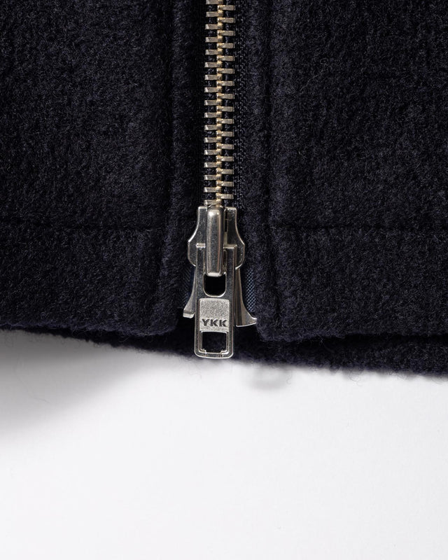 BOILED WOOL ELDON JACKET - MIDNIGHT NAVY AW25-JKT-ELD-BWP-MID -MIDNIGHT NAVY WAX LONDON 