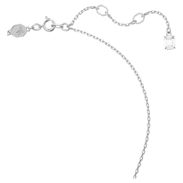 MATRIX PENDANT - WHITE/RHODIUM PLATED