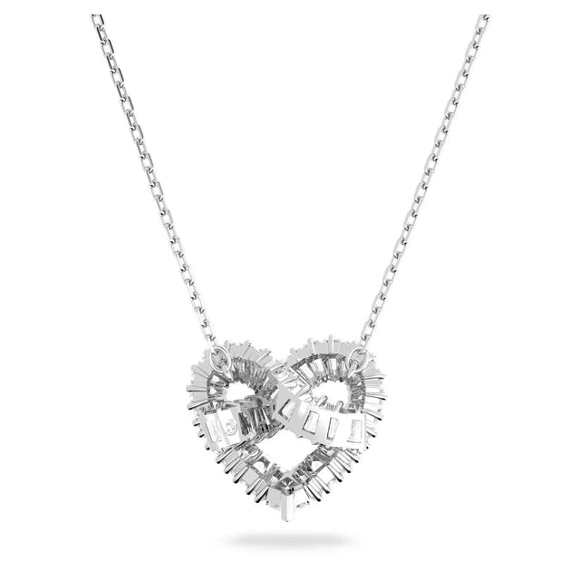 MATRIX PENDANT - WHITE/RHODIUM PLATED