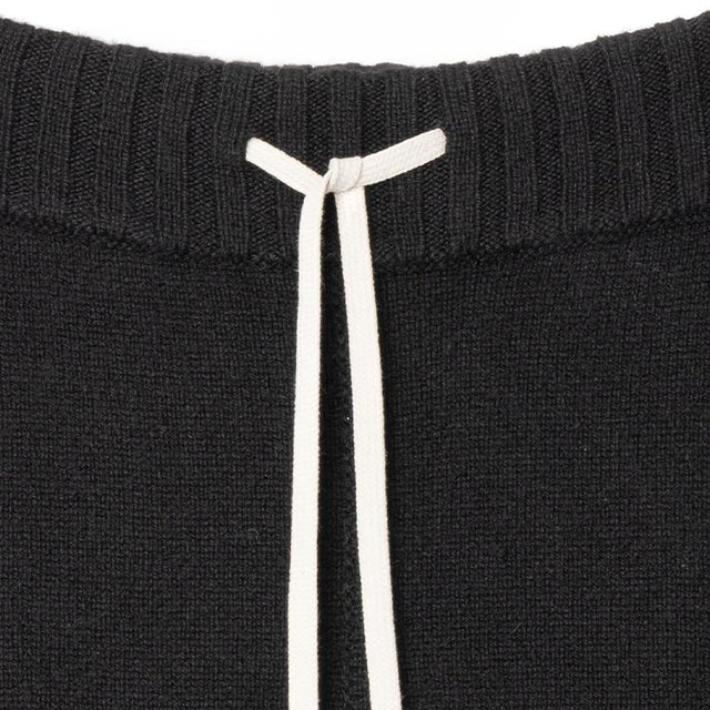 KNIT PANTS - BLACK