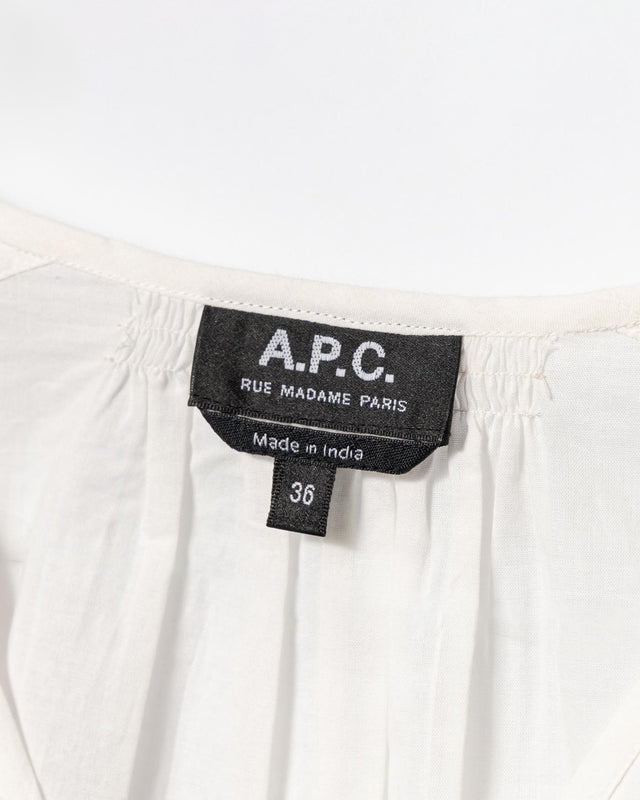 VERA BLOUSE - WHITE COHHH-F13449 AAB-WHITE A.P.C. 