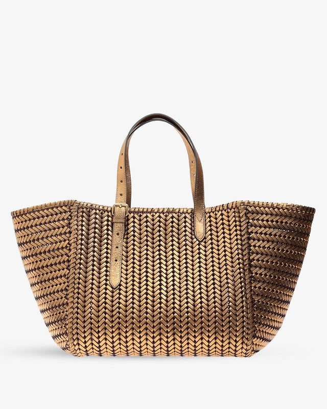 ANYA HINDMARCH 182331Bronze Crinkled Metallic