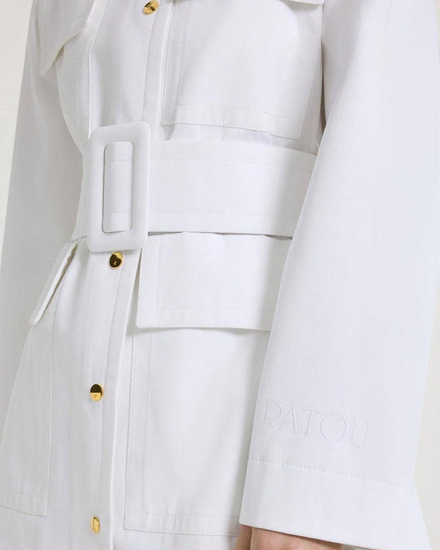 SAFARI PARKA - WHITE OU0340074 -001W WHITE PATOU 