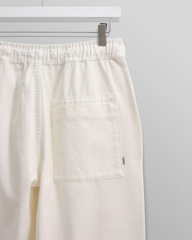 KURT ORGANIC COTTON TROUSER - OFF WHITE WI00-TRO-KUR-ALA-OFW -OFF-WHITE WAX LONDON 