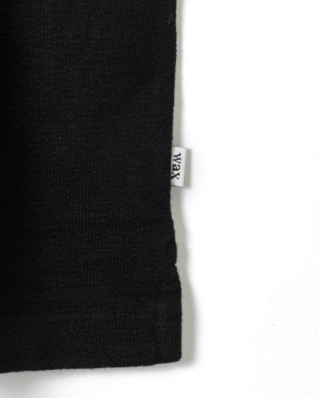 ATWOOD POLO SHIRT - BLACK SS24-POL-ATW-APF-BLK -BLACK WAX LONDON 