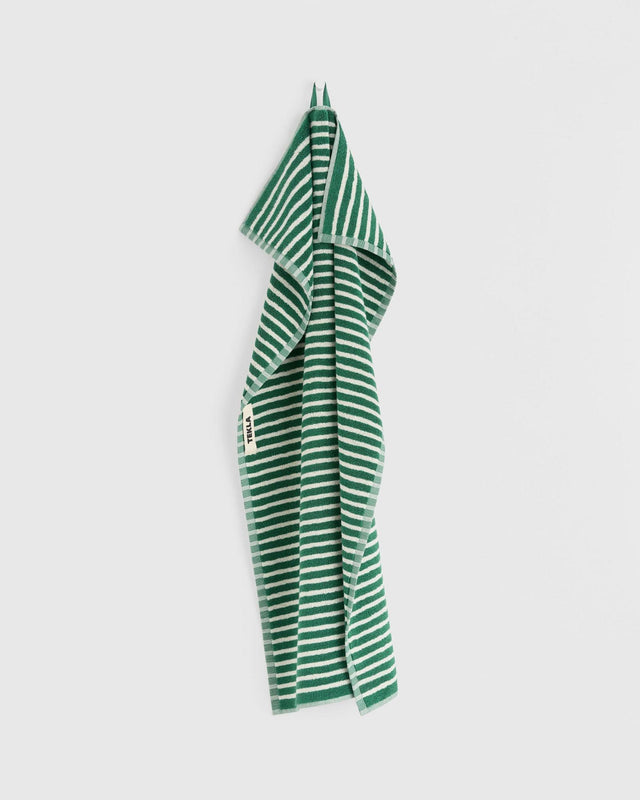 GUEST TOWEL - TEAL GREEN STRIPES TT-TEGRST30X50 -Teal Green Stripes TEKLA 