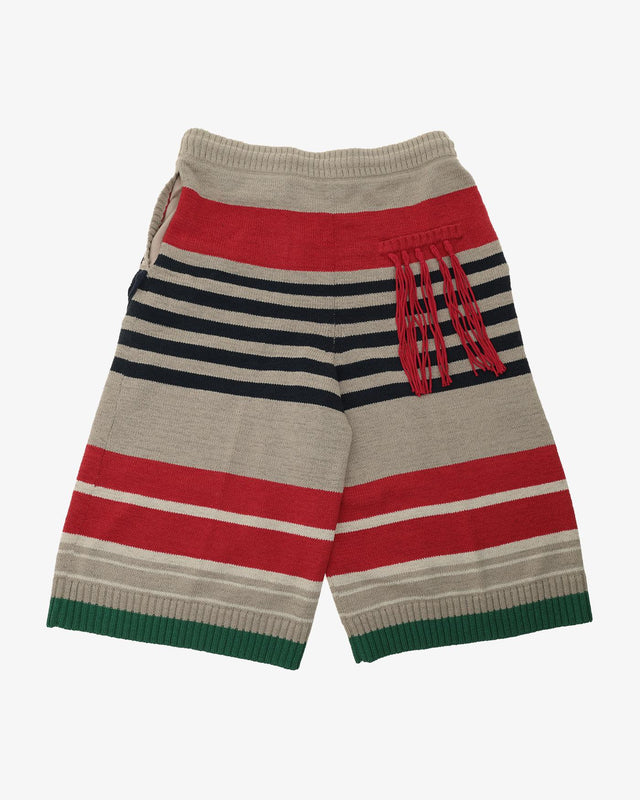 STRIPE SHORTS - RED LANDSCAPE STRIPE CGSS24CKNTRP01 RED LANDSCAPE STRIPE CRAIG GREEN 