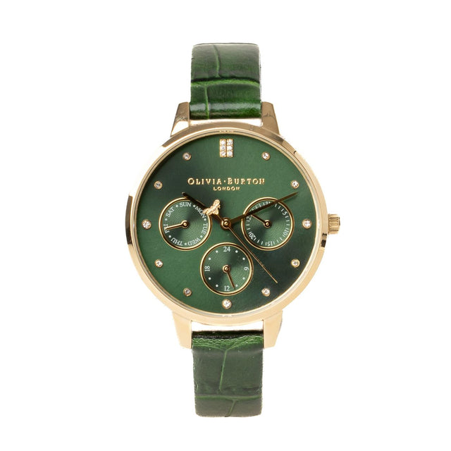 CARNATION MULTIFUNCTION WATCH - EMERALD GREEN 24000010 -EMERALD GREEN OLIVIA BURTON 
