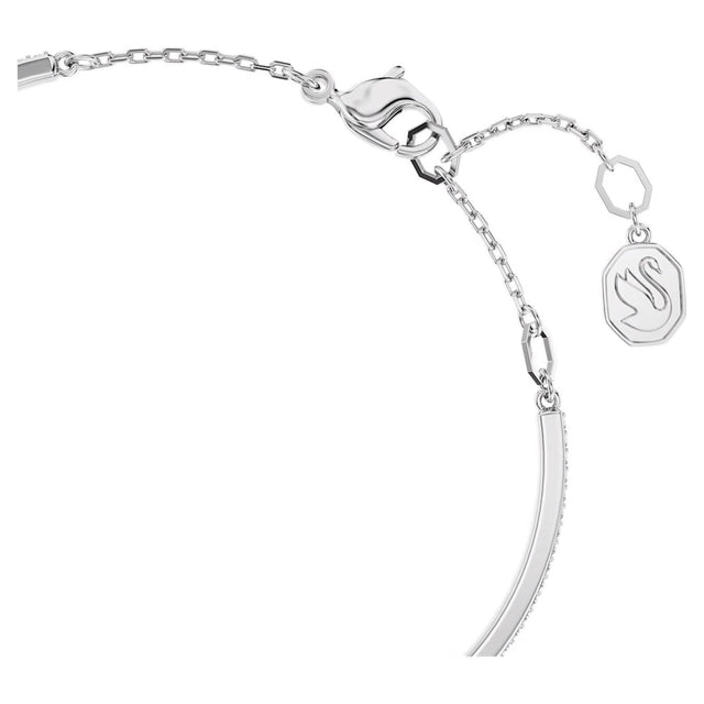 SUBLIMA BANGLE - WHITE/RHODIUM PLATED<BR/> 5666175 CRE/RHS SWAROVSKI 