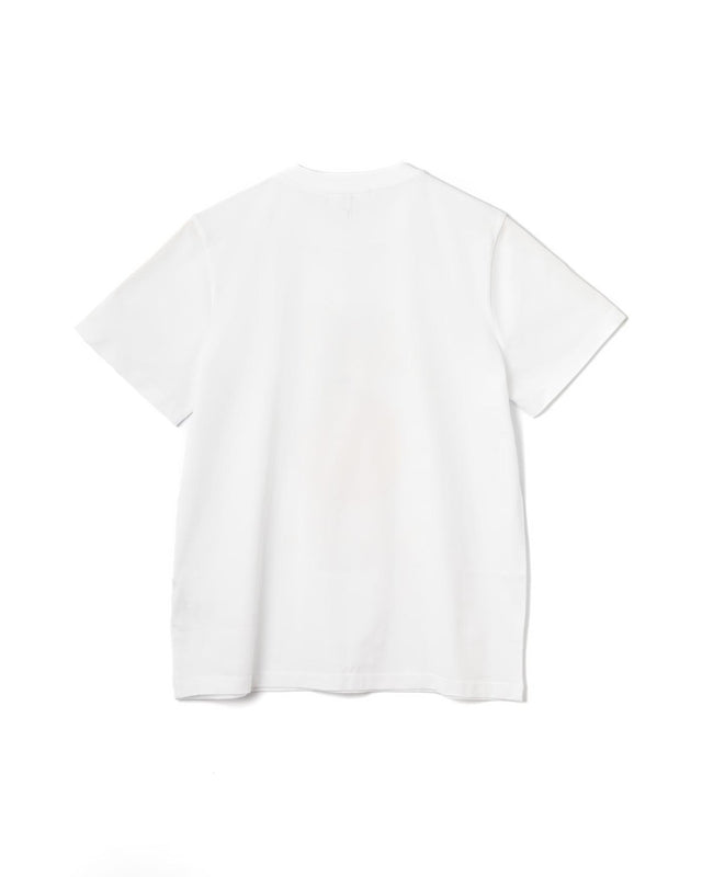 BASIC JERSEY PEACH RELAXED T-SHIRT - BRIGHT WHITE