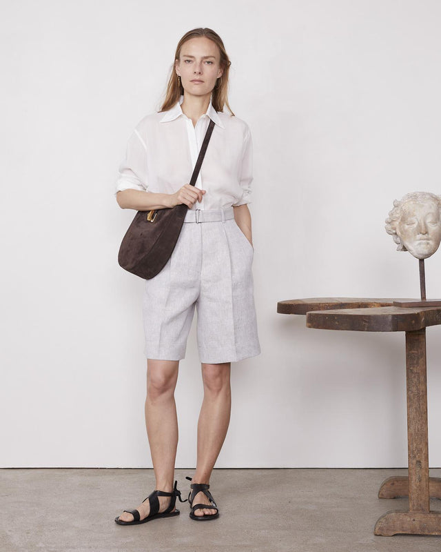 DALVA LINEN SHORT - NATURAL S25WSHT802 -NATURAL OFFICINE GENERALE 