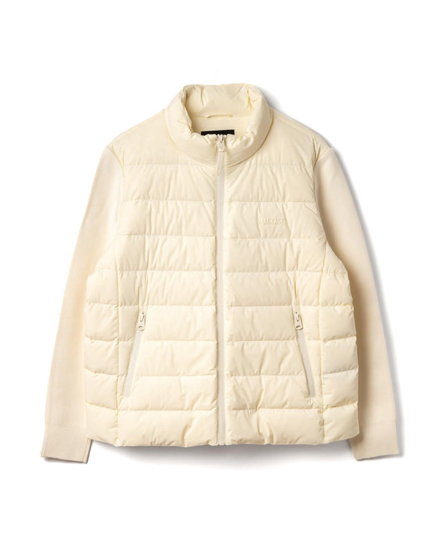 MIXED MEDIA JACKET - CREAM OCEANE-CITYZ -CREAM MACKAGE 