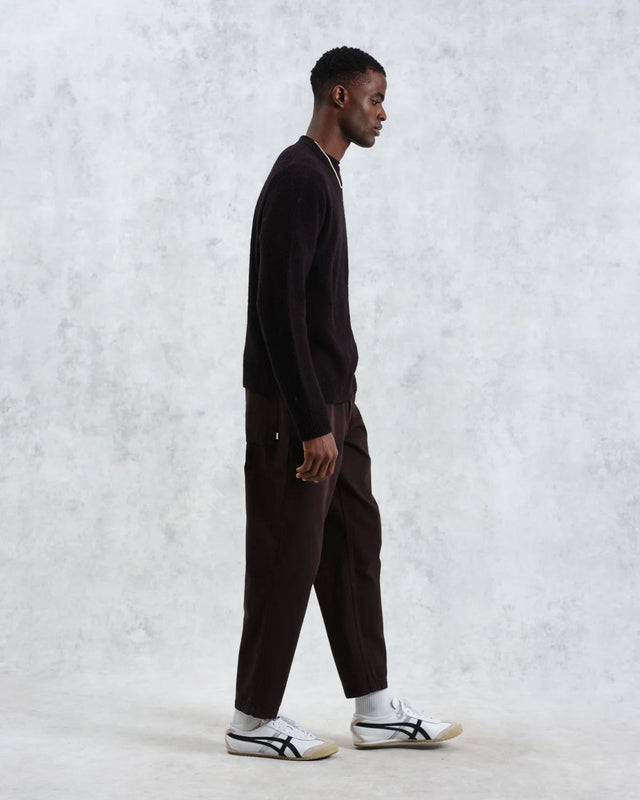 WILDE CREW PLAIN JERSEY BOUCLE - BLACK