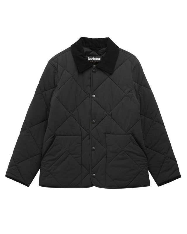 MODIFIED SHORT LIDDESDALE QUILTED JACKETED JACKET - BLACK MQU1866BK11 -BLACK BARBOUR 