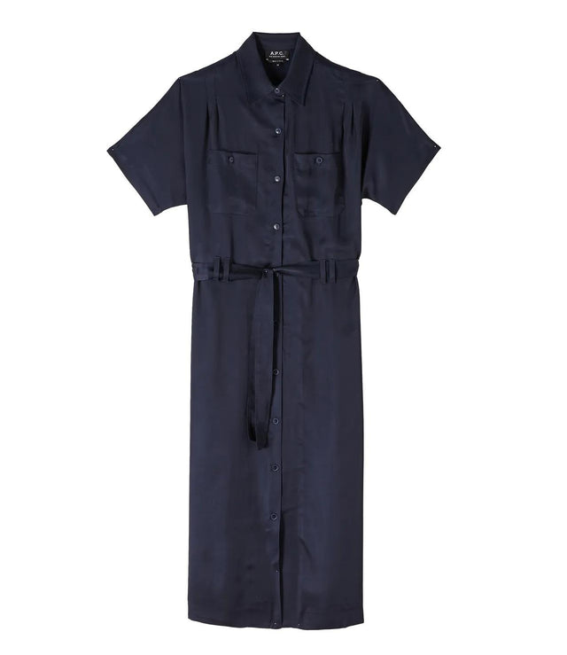 NEW DREW DRESS - BLACK VIAKQ-F05959 LZZ  NOIR A.P.C. 