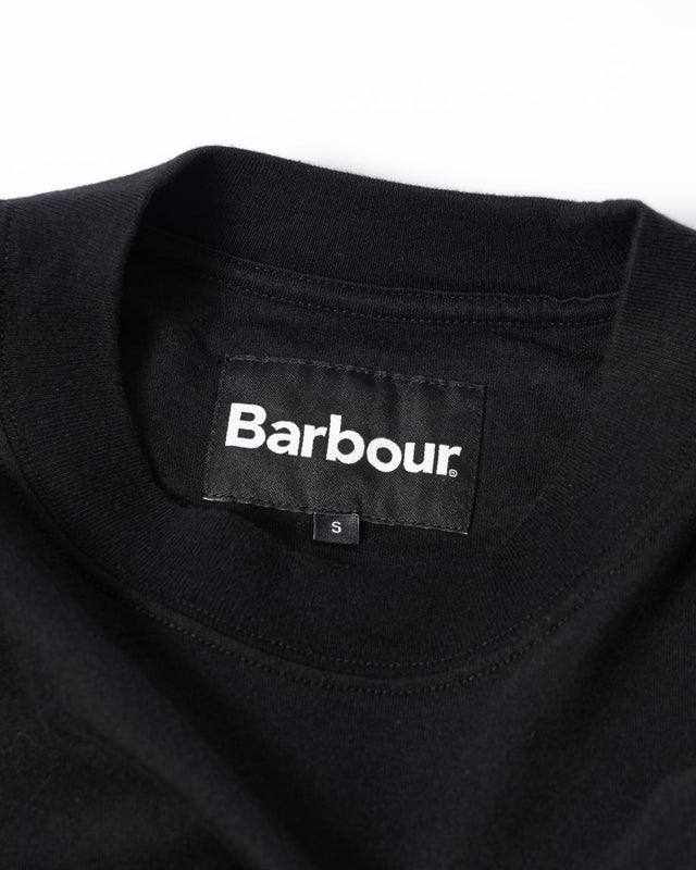 HAMILTON LS T-SHIRT - BLACK MTS1489BK31 -BLACK BARBOUR 