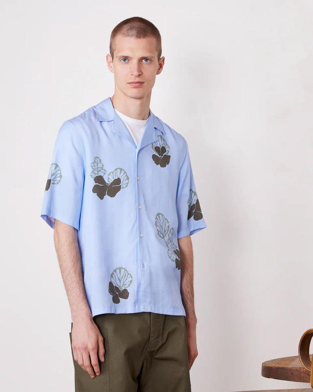 EREN SHIRT - DREAMBLUE/ OLIVE S25MSHI009 -DREAMBLUE/OLIVE OFFICINE GENERALE 