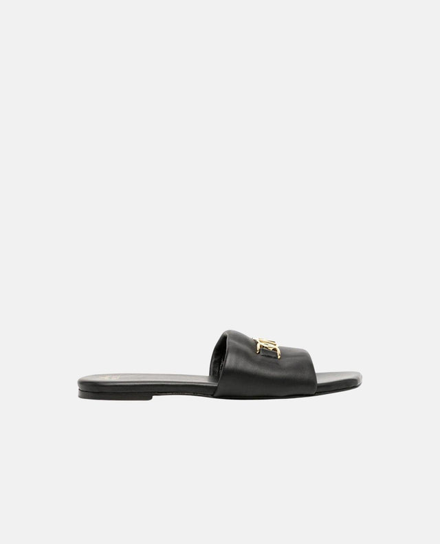 MODE TRAVIA FLAT SANDALS - BLACK MESDALD05BK -BLACK MCM 
