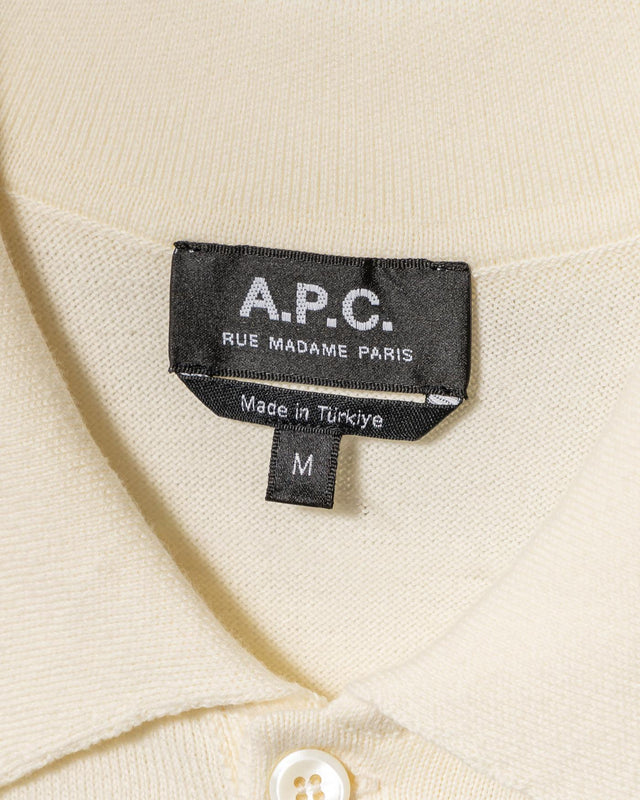 GREGORIO POLO SHIRT - CAST WHITE COGDK-H23393 AAC-CAST WHITE A.P.C. 