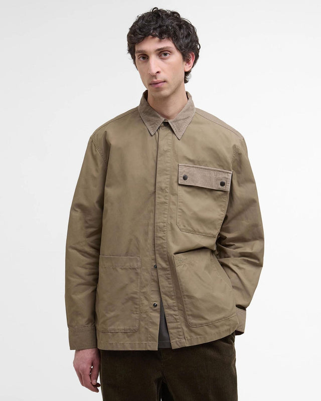 SILVERBAY OS TWILL OVERSHIRT - BRITISH KHAKI MOS0438KH11 -BRITISH KHAKI BARBOUR 