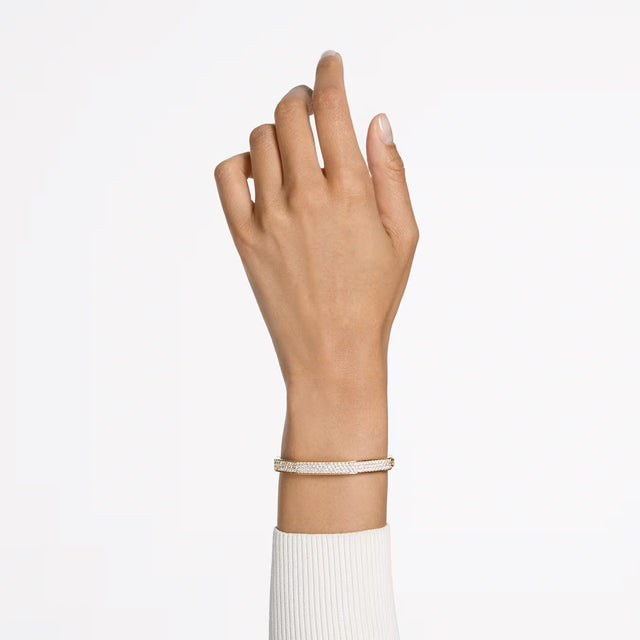 DEXTERA BANGLE OCTAGON SHAPE - WHITE/GOLD-TONE PLATED 5656844 CRY/GOS SWAROVSKI 