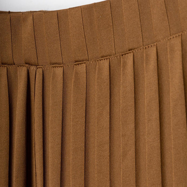WIDE LEG RIB PANTS - BROWN EB025 -BROWN VIKTOR & ROLF 