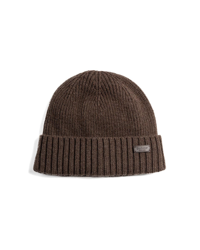 CARLTON BEANIE HAT - MID BROWN MHA0449BR51 -MID BROWN BARBOUR 