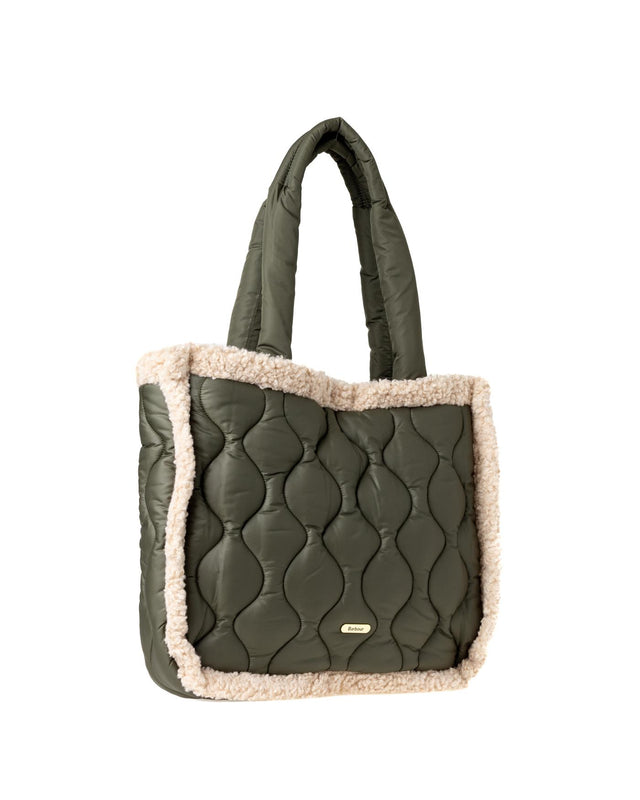 MARNIE QUILT TOTE BAG - OLIVE LBA0482OL71 -OLIVE BARBOUR 