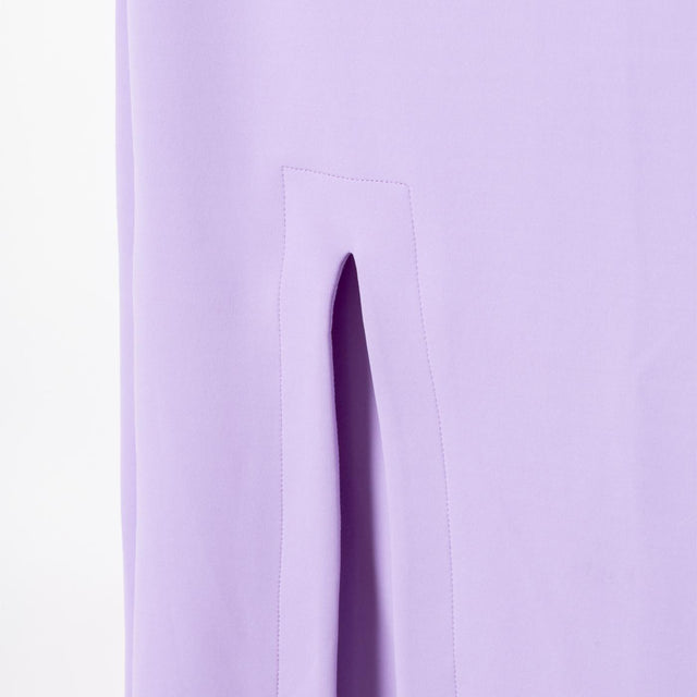 STRAIGHT MIDI SKIRT WITH SLIT - LAVENDER EB026 -LAVENDER VIKTOR & ROLF 