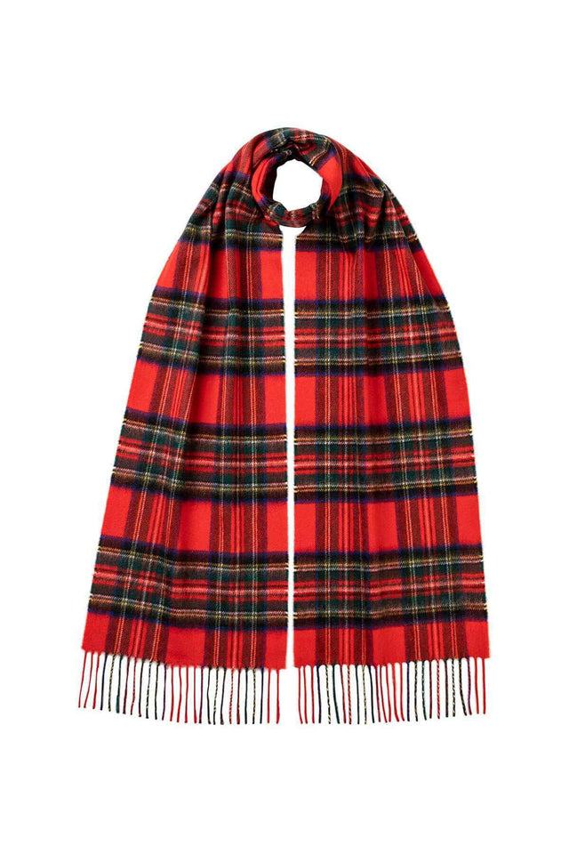 CASHMERE WOVEN SCARF - STEWART WA000016 -ROYAL STEWART JOHNSTONS OF ELGIN 