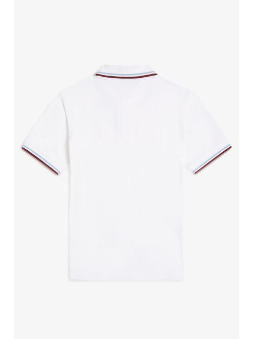 M12 POLO SHIRT - WHITE M12 -120 FRED PERRY 
