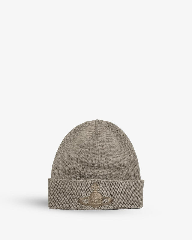 CLASSIC BEANIE - STONE GREY 8102001C-K002J-OL STONE GREY Vivienne Westwood 