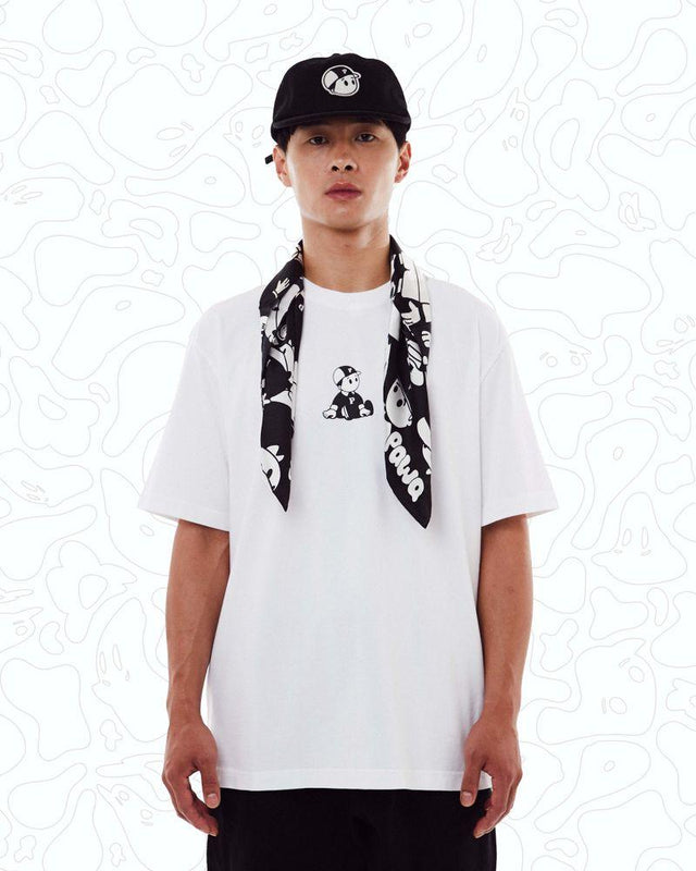BOY T-SHIRT - WHITE P001 TSHIRT  PAWA SPEED SPORTS 
