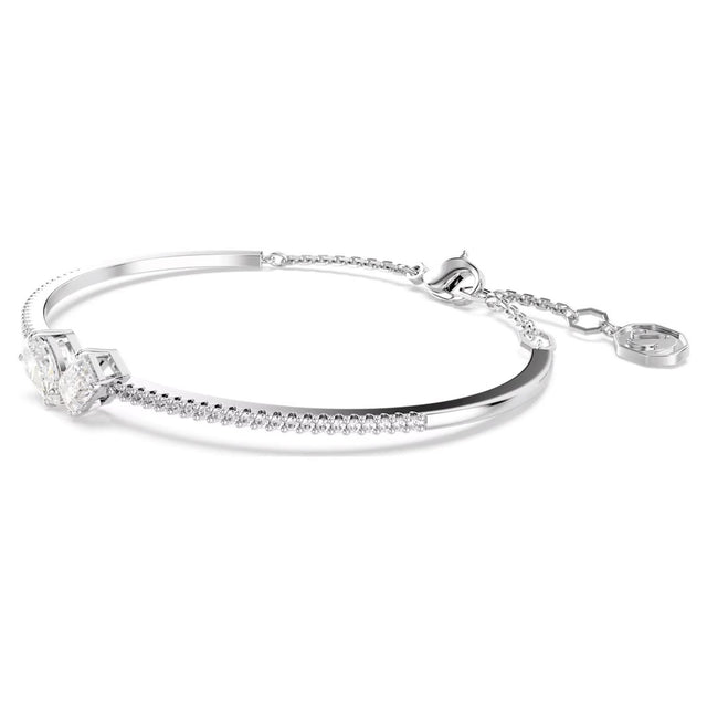 MESMERA BANGLE - WHITE/RHODIUM PLATED 5667253 CRY/RHS SWAROVSKI 