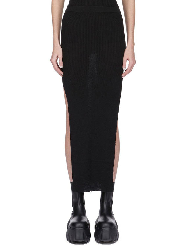 SACRISKIRT - BLACK RP01E7619 RIBM -09 BLACK RICK OWENS 
