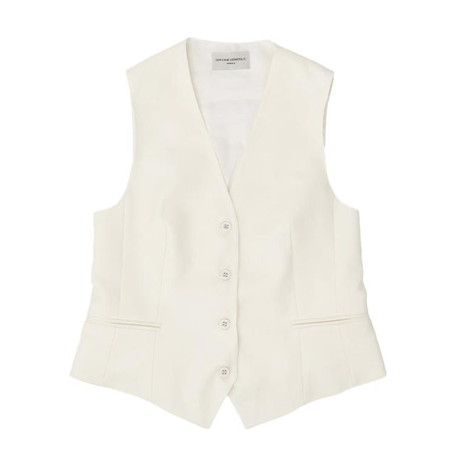 CLEO WAISTCOAT - ECRU S25WTLG421 -ECRU OFFICINE GENERALE 