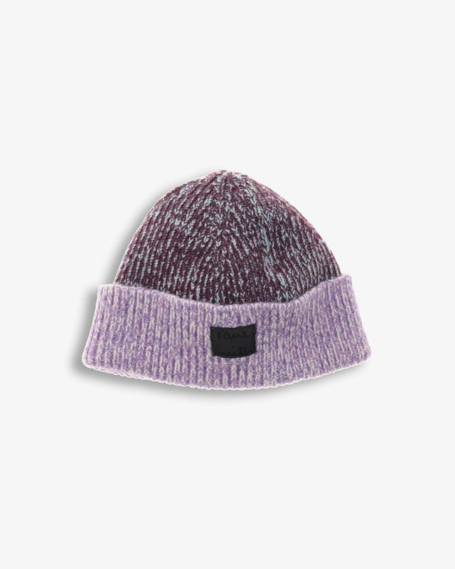 WOMENS BEANIE FLECKED - PURPLE MULTI W1A-480MK-L636 2 PAUL SMITH 