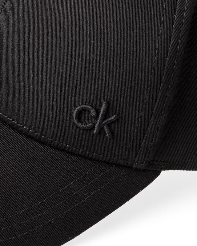 COTTON TWILL CAP - BLACK