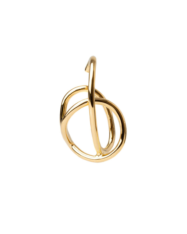 OSCILLATE EAR CUFF (SINGLE) - GOLD OSC-EA-92 -GOLD BAR JEWELLERY 