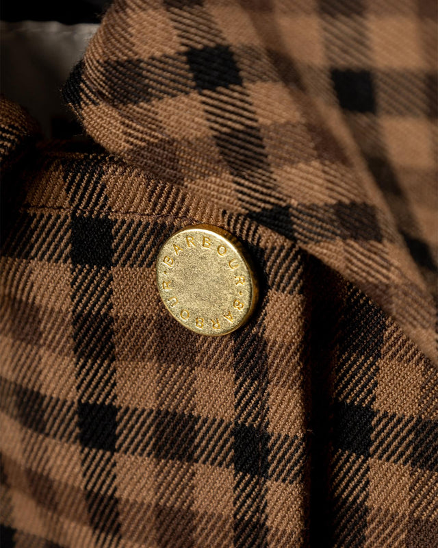 AUDREY SHOWERPROOF JACKET - VICUNA/ HESSIAN TARTAN LSP0256BR51 -VICUNA/HESSIAN TARTAN BARBOUR 