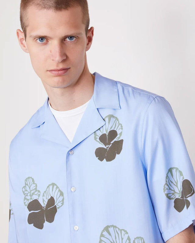 EREN SHIRT - DREAMBLUE/ OLIVE S25MSHI009 -DREAMBLUE/OLIVE OFFICINE GENERALE 